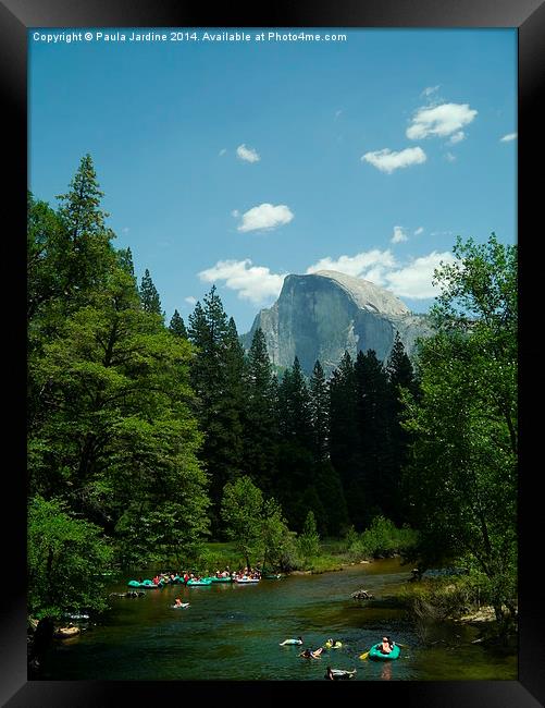  Half Dome at Yosemite National Park Framed Print by Paula Jardine