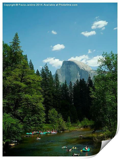  Half Dome at Yosemite National Park Print by Paula Jardine