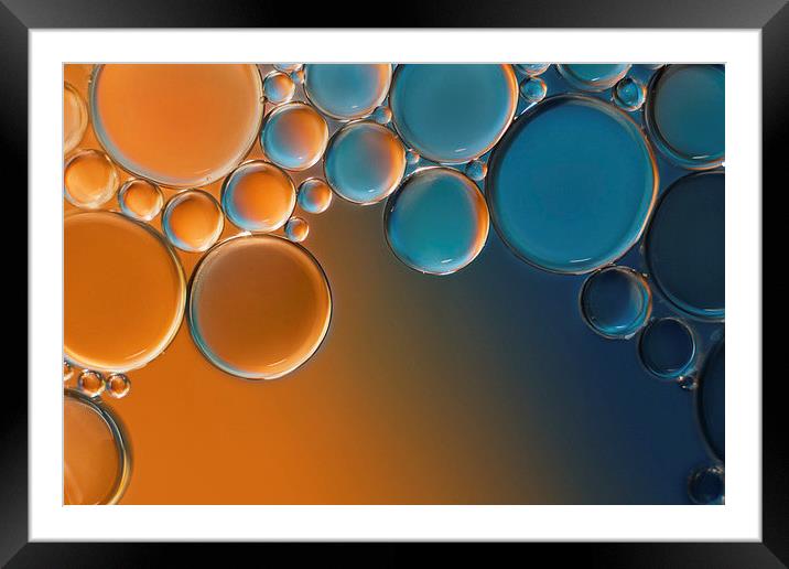 Oil Bubbles 2 Framed Mounted Print by Ivan Yonkov