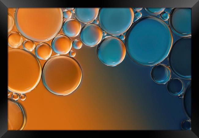Oil Bubbles 2 Framed Print by Ivan Yonkov
