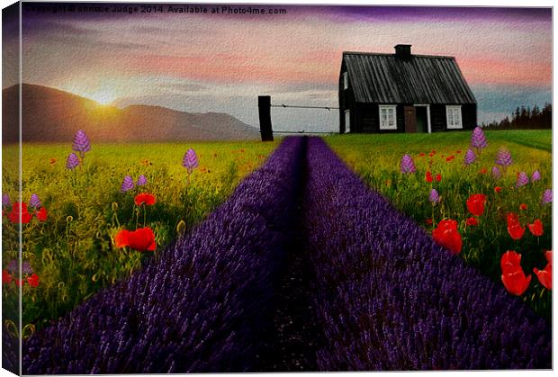  Textured/painterly landscape colourful scenery  Canvas Print by Heaven's Gift xxx68