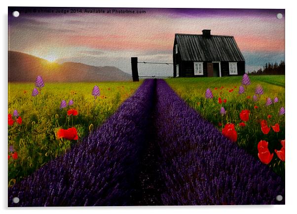  Textured/painterly landscape colourful scenery  Acrylic by Heaven's Gift xxx68