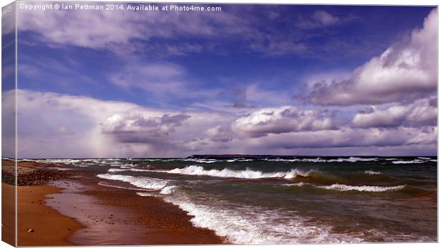  Glen Haven, Lake Michigan Canvas Print by Ian Pettman