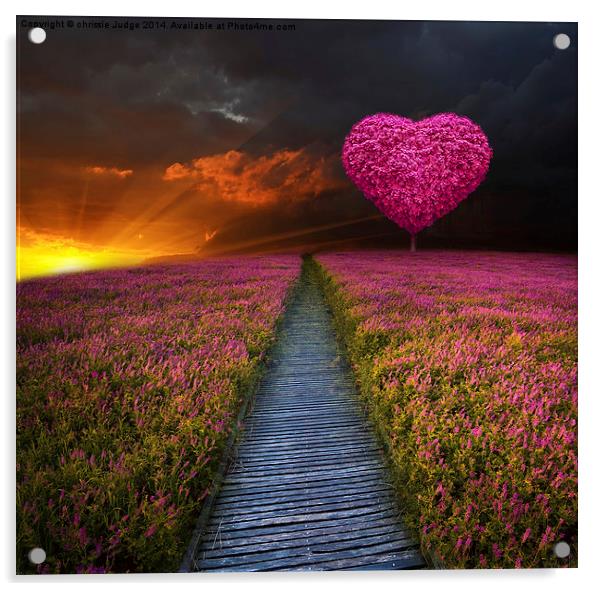  The little pink Heart tree  Acrylic by Heaven's Gift xxx68