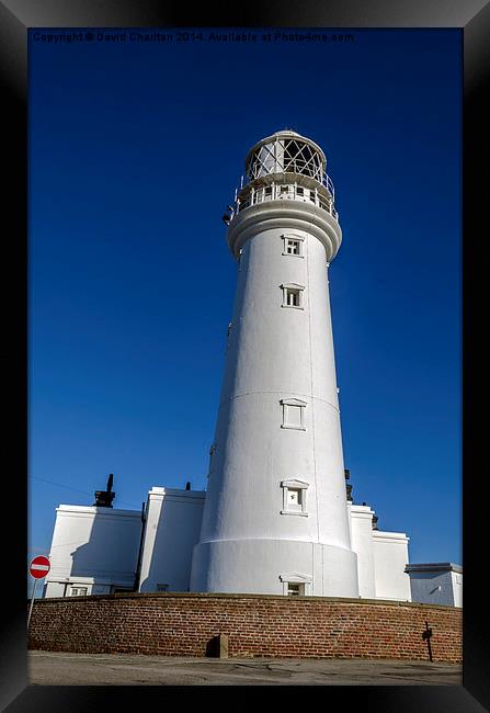  Flamborough Lighthouse Framed Print by David Charlton