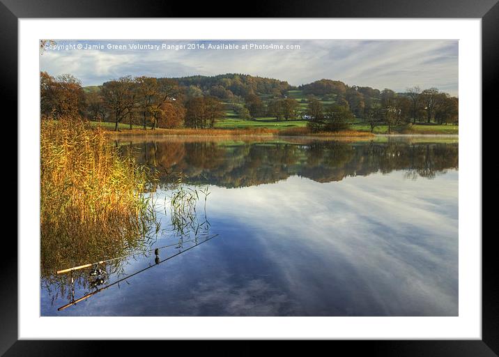 Esthwaite Water, The Lake District Framed Mounted Print by Jamie Green