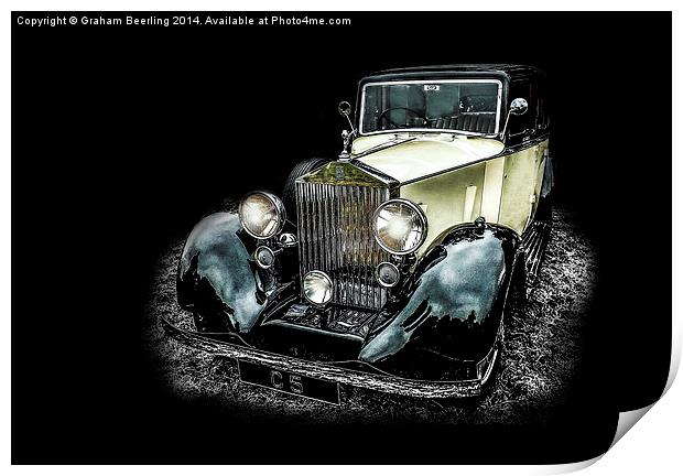 Classic Car Print by Graham Beerling