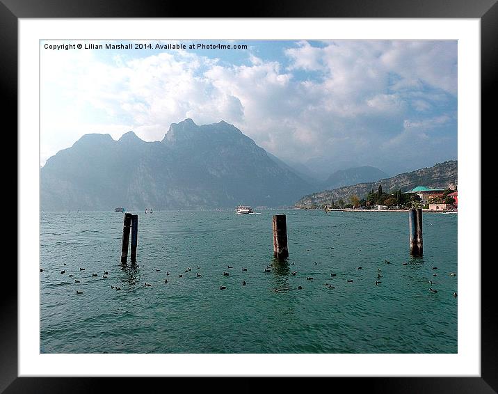  Lake Garda -Italy. Framed Mounted Print by Lilian Marshall