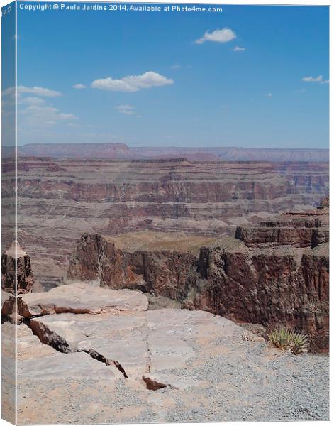  Grand Canyon West Rim Canvas Print by Paula Jardine