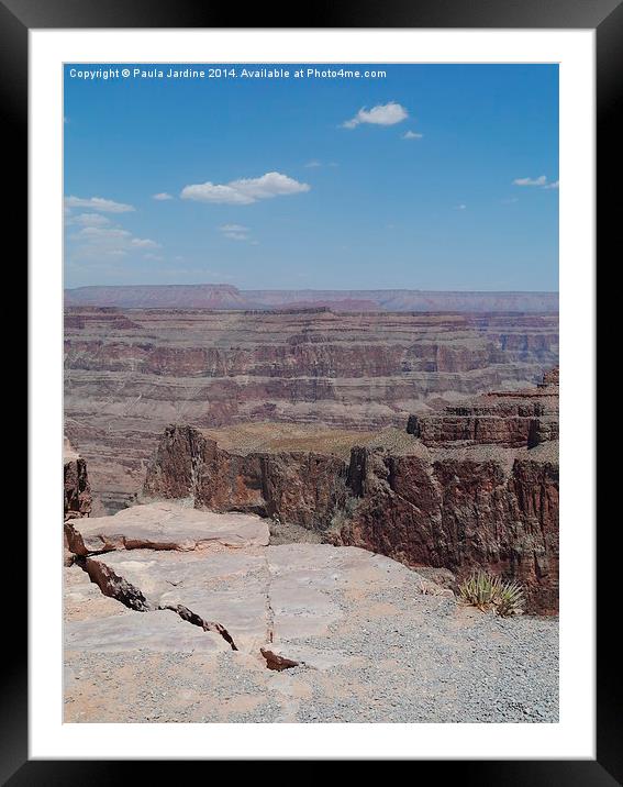  Grand Canyon West Rim Framed Mounted Print by Paula Jardine