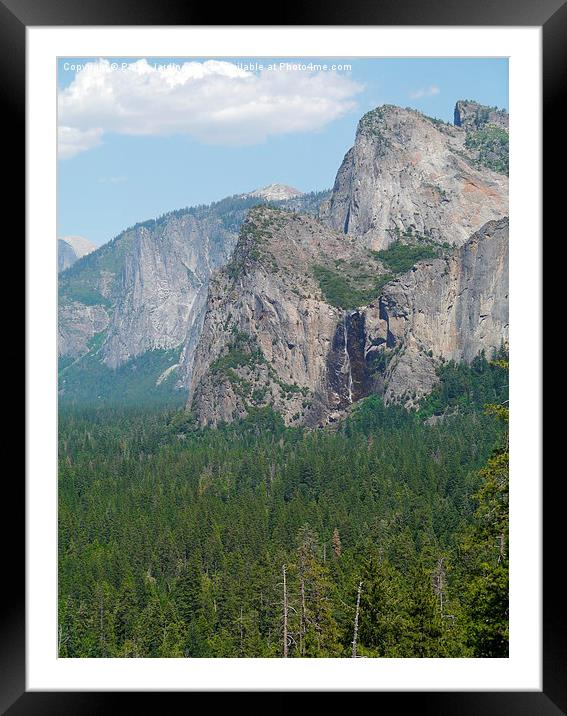 Viewpoint from Half Dome at Yosemite National Park Framed Mounted Print by Paula Jardine