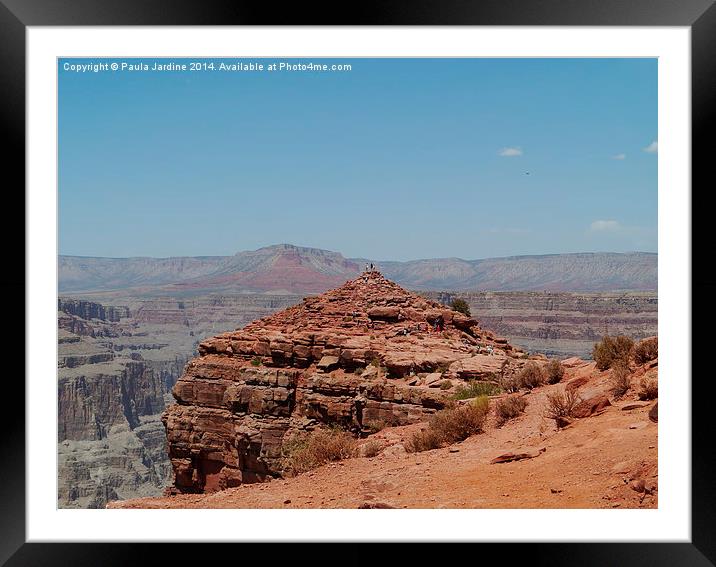 West Rim, Grand Canyon, Hualapai Reservation Framed Mounted Print by Paula Jardine