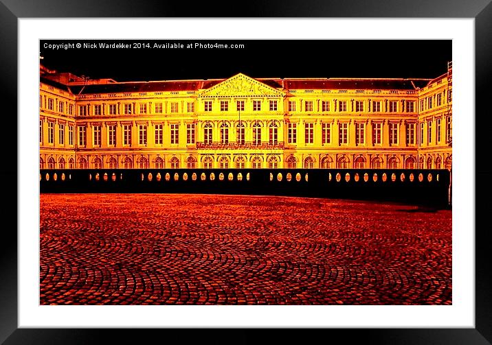  Egmont Palace Brussels Framed Mounted Print by Nick Wardekker