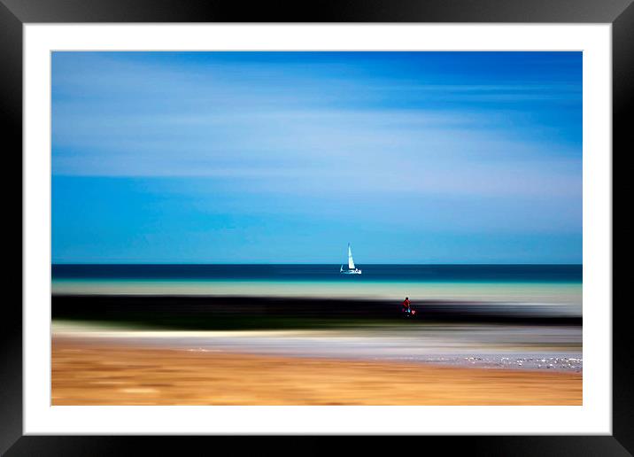  Day at the beach Framed Mounted Print by Robin Marks