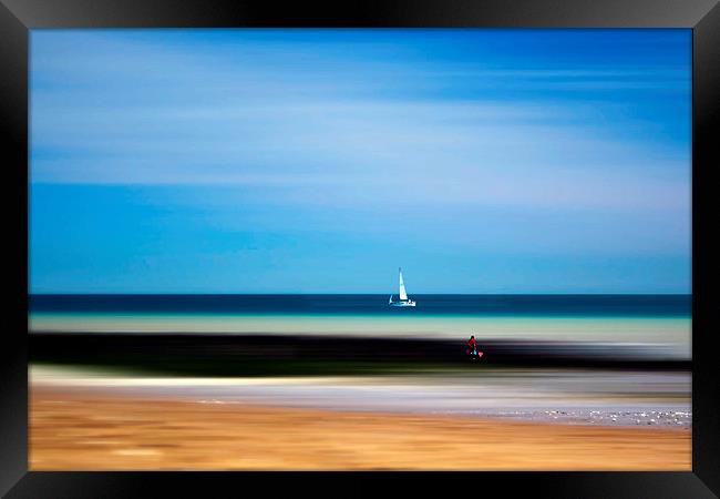  Day at the beach Framed Print by Robin Marks