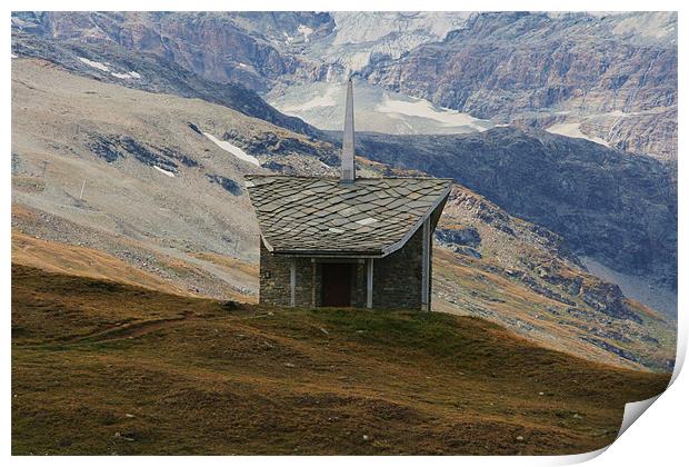 view from Zermatt Print by charlie Mellow