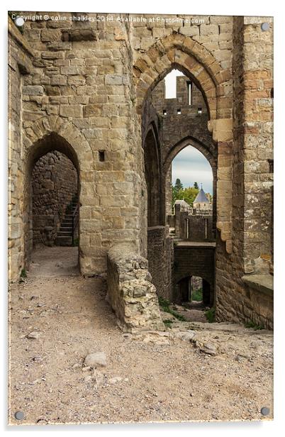  Carcassonne Portals Acrylic by colin chalkley