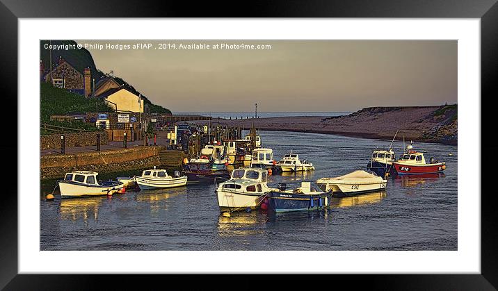 Sundown at Axmouth  Framed Mounted Print by Philip Hodges aFIAP ,