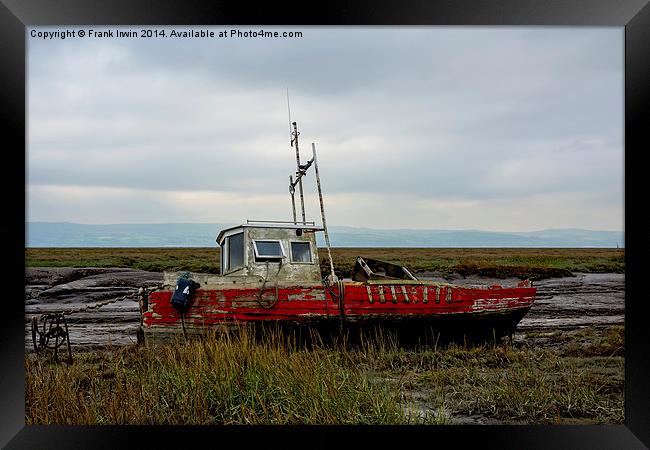  An abandoned and worse for wear boat Framed Print by Frank Irwin