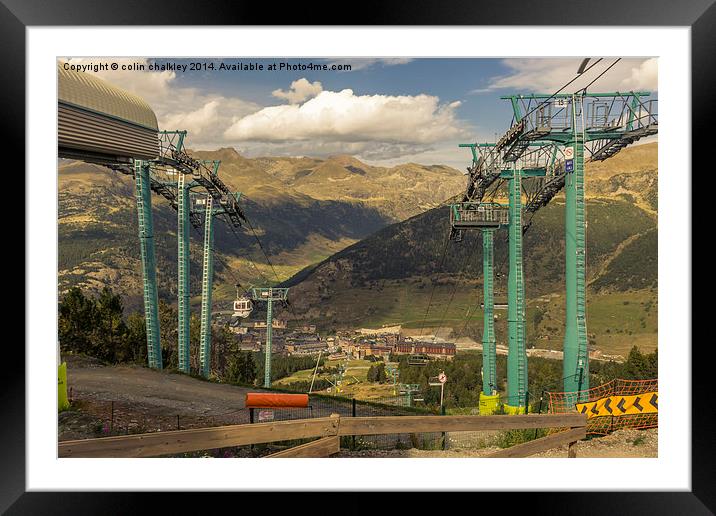  Soldeu in Andorra Framed Mounted Print by colin chalkley
