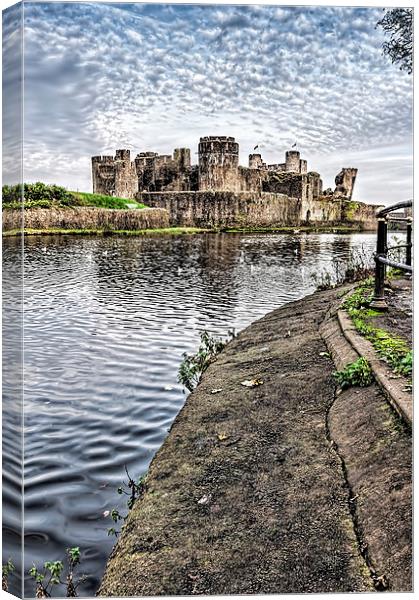 Caerphilly Castle 2 Canvas Print by Steve Purnell