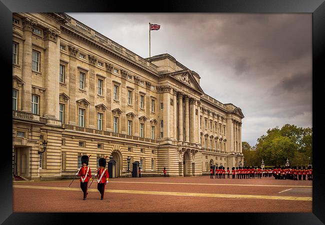  Changing of the Guard, Buckingham Palace, London, Framed Print by Mark Llewellyn