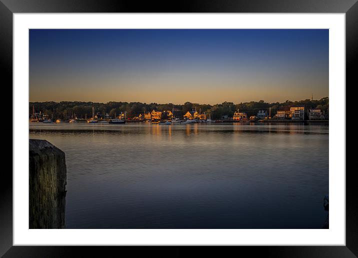 Mahone Bay from Oakland, Nova Scotia, Canada Framed Mounted Print by Mark Llewellyn