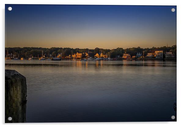 Mahone Bay from Oakland, Nova Scotia, Canada Acrylic by Mark Llewellyn