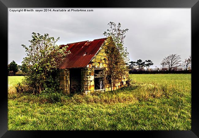  Derelict Barn Framed Print by keith sayer