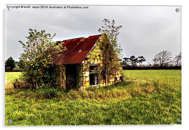  Derelict Barn Acrylic by keith sayer