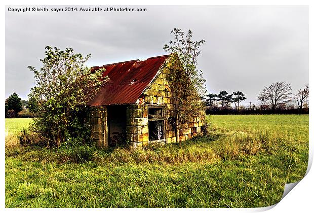  Derelict Barn Print by keith sayer