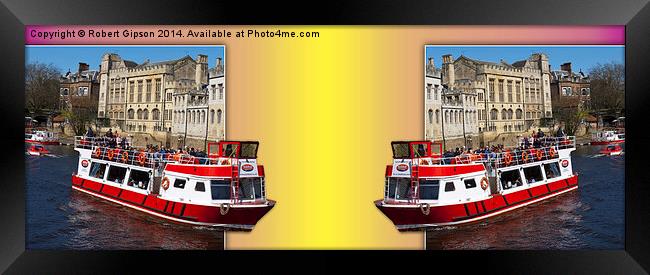 York. The River Cruise double take. Framed Print by Robert Gipson