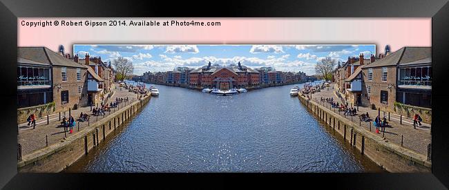  York. The River Ouse double take. Framed Print by Robert Gipson