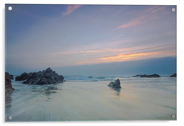  Sharrow Point Beach 3 Acrylic by David Martin