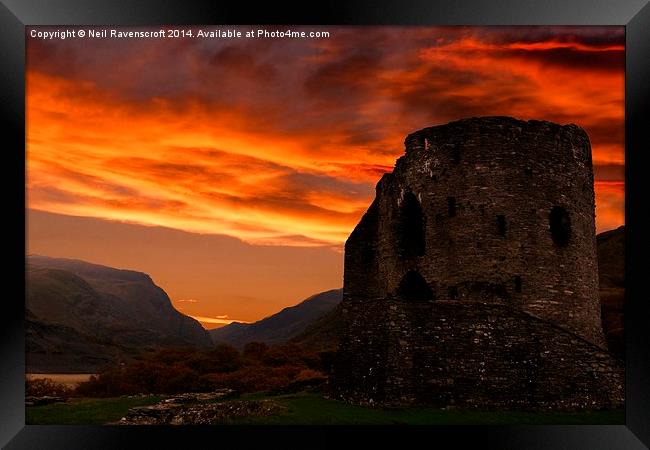  Dolbadarn Castle Framed Print by Neil Ravenscroft