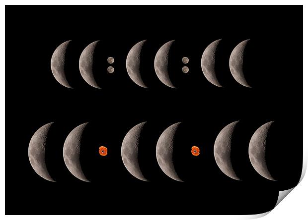  Lunar Remembrance Print by mark humpage