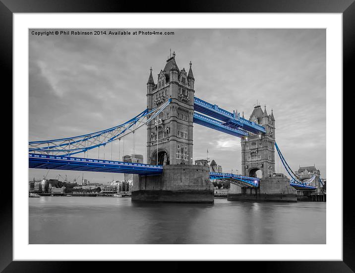  Tower Bridge   Framed Mounted Print by Phil Robinson