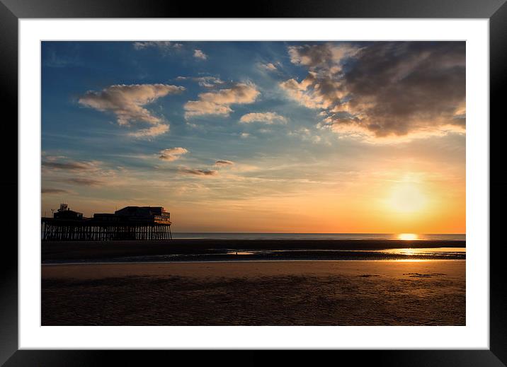  Blackpool sunset Framed Mounted Print by Timothy Large