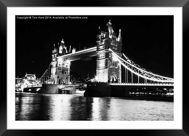  Tower Bridge Framed Mounted Print by Tom Hard