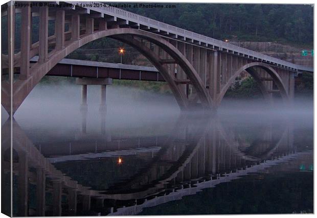  Bridge over Taneycomo Canvas Print by Pics by Jody Adams
