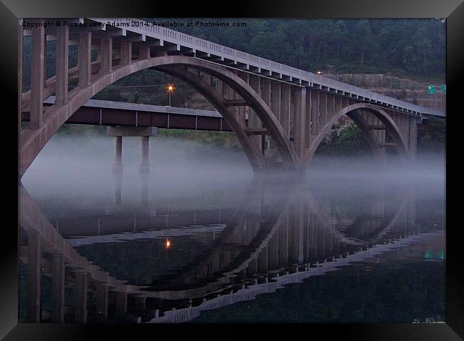  Bridge over Taneycomo Framed Print by Pics by Jody Adams