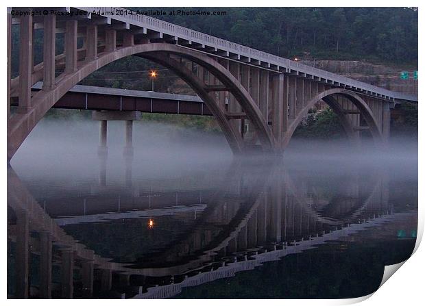  Bridge over Taneycomo Print by Pics by Jody Adams