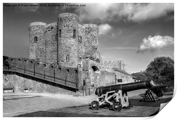  Rye Castle Print by Diana Mower