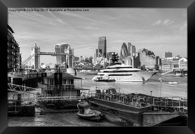 City of London Skyline Framed Print by Chris Day