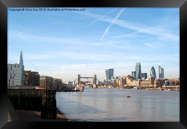 City of London Skyline Framed Print by Chris Day