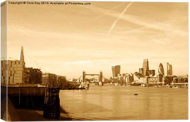 City of London Skyline Canvas Print by Chris Day