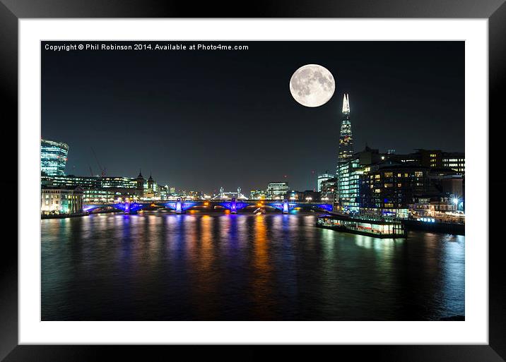 Night on the Thames  Framed Mounted Print by Phil Robinson