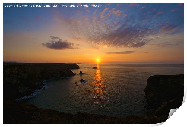  Cornish sunset Print by yvonne & paul carroll