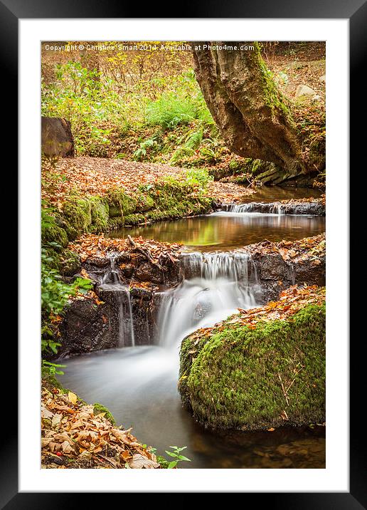 Autumn Stream Framed Mounted Print by Christine Smart