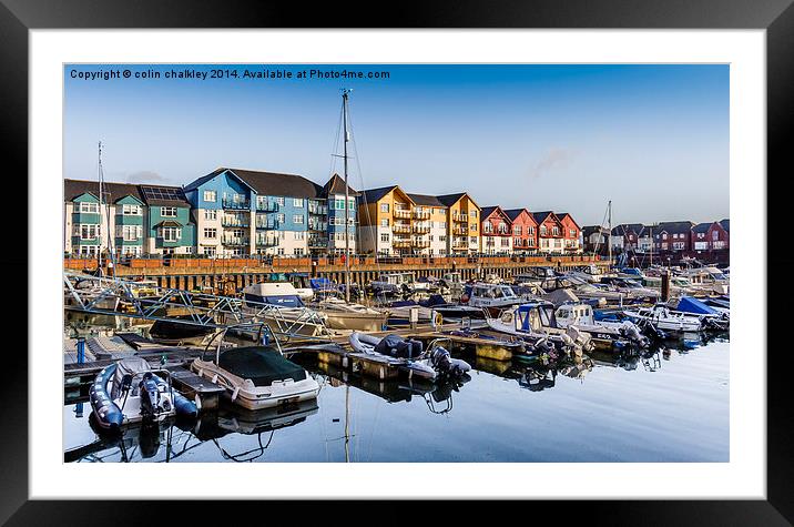 Exmouth Harbour  Framed Mounted Print by colin chalkley